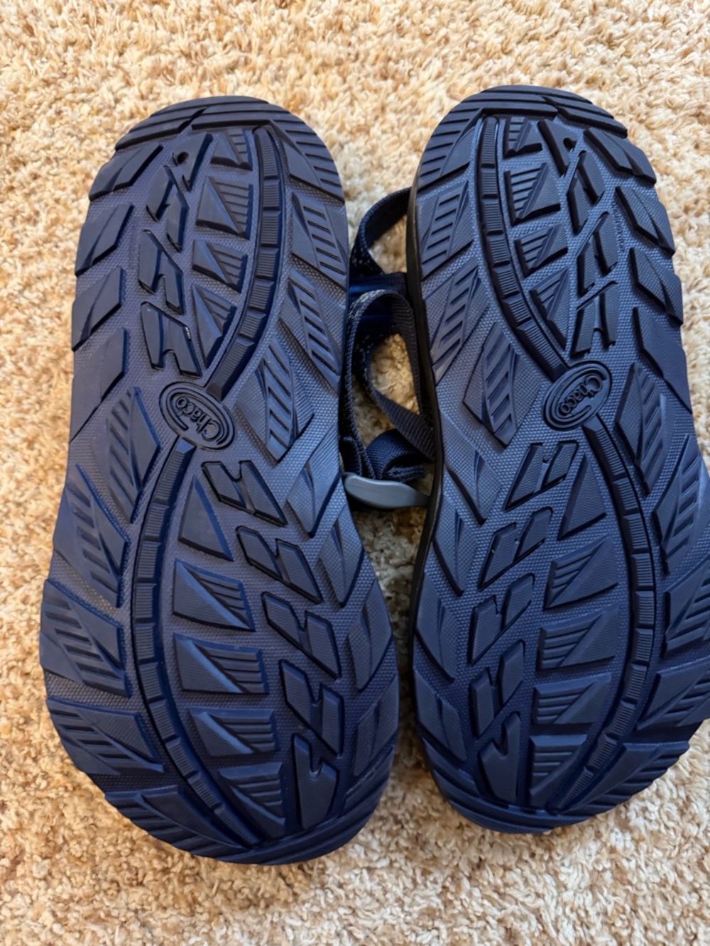 Chaco Navy Blue and Yellow Patterned Sport Sandals - Picture 2 of 3